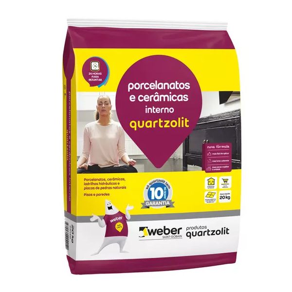 CIMENTO COLA PORC INTERNO 20KG QUARTZ