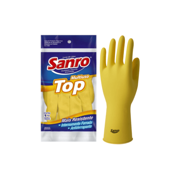 LUVA PROTEC FORRADA AMARELA GRANDE