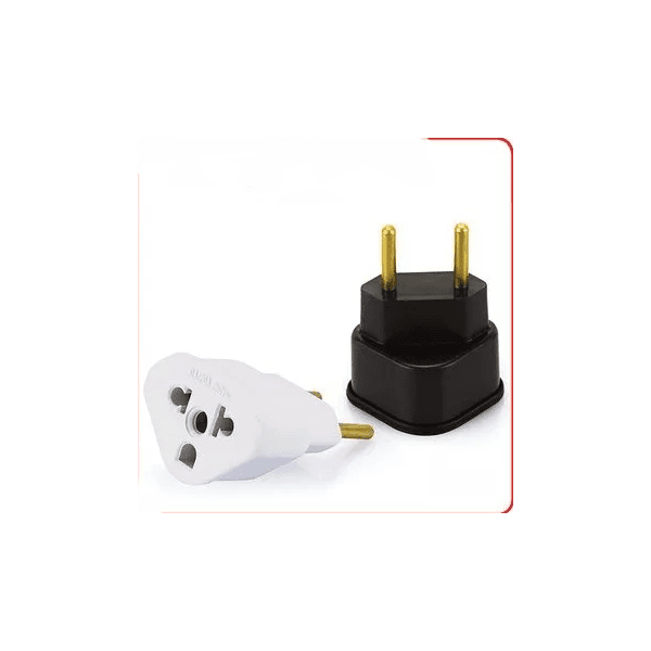 PINO ADAPTADOR TRIANGULAR 20A PRETO BRANCO