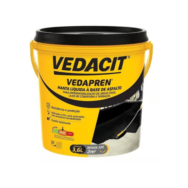 VEDAPREN LAJE PRETO 3,6 KG