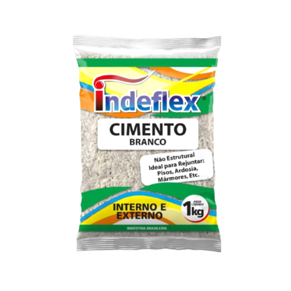 CIMENTO BRANCO 1KG INDEFLEX