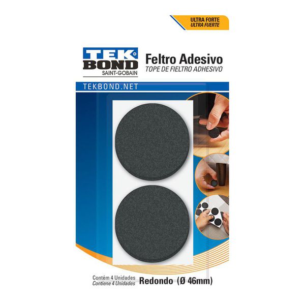 FELTRO RED 46MM PRETO C/4UN TEKBOND