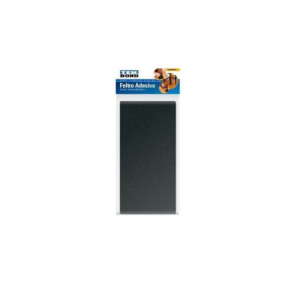 FELTRO RETANG 200X100 PRETO C/1UN TEKBOND