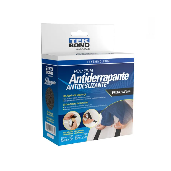 FITA ANTIDERR TEKBOND 50MMX5MT PRETA