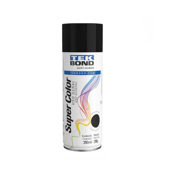 SPRAY TEKBOND PRETO FOSCO 350ML
