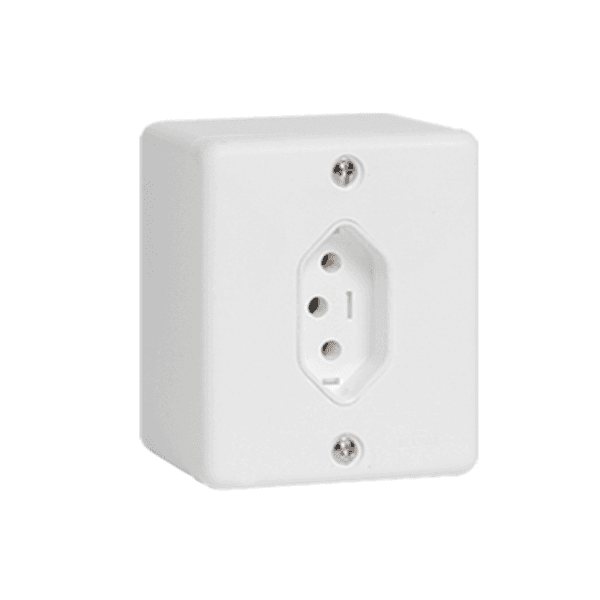 CAIXA ILUMI 1TOM 2P+T 10A 250V BOX