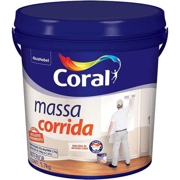 MASSA CORRIDA CORAL 3,6 LT