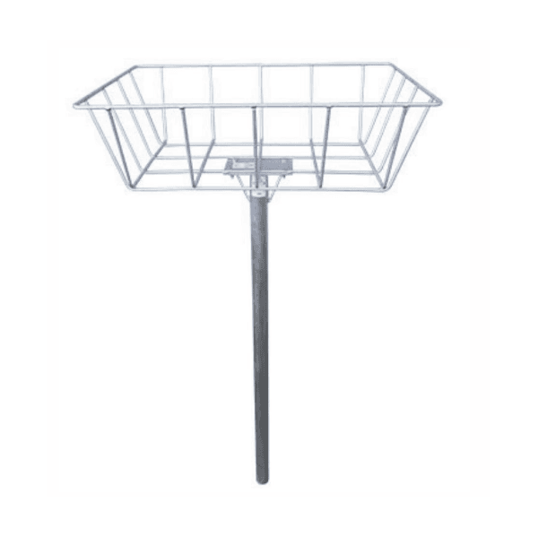 LIXEIRA P/ CALCADA RETANGULAR 40X60 ZINC