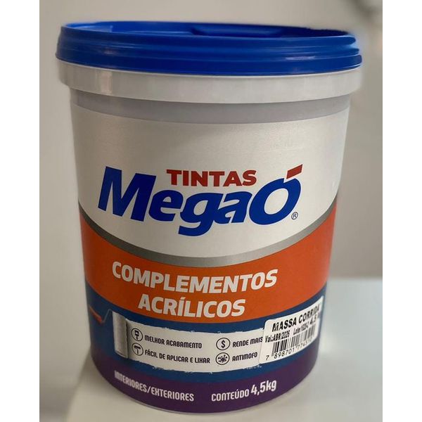 MASSA CORRIDA MEGAO 4,5 KG