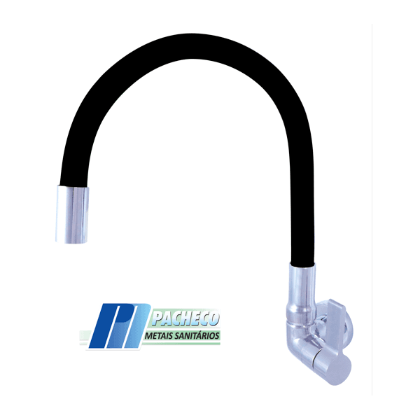 TORNEIRA PIM 4999 C70 BICA MOVEL PAREDE LUXO PRETO