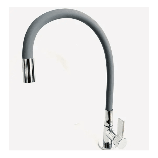 TORNEIRA PIM 4001 C70 BICA MOVEL MESA LUXO FLEX CINZA