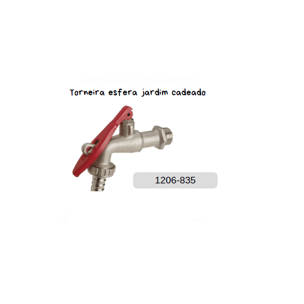 TORNEIRA ESFERA AQUILIS 1206 1/2X3/4 P/ CADEADO