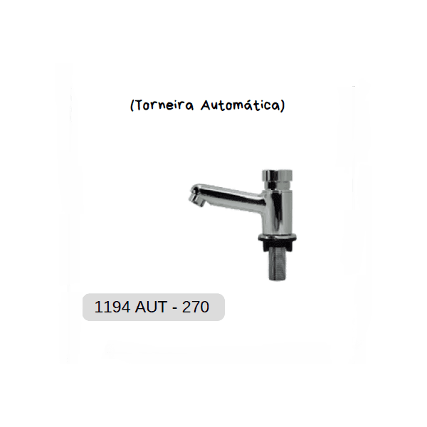 TORNEIRA AQUILIS 1194 AUTOMATICA LAVATORIO LUXO