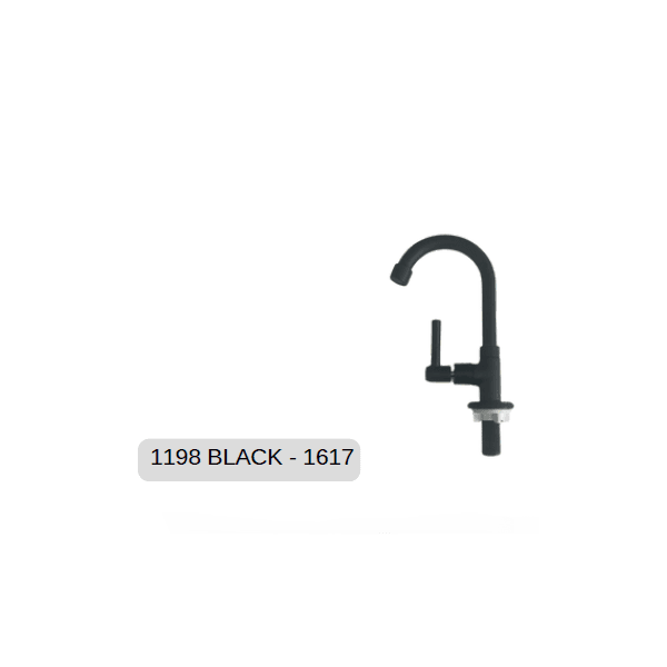 TORNEIRA AQUILES 1198 C60 PALITO BLACK 1/2 LAVATORIO BICA MOVEL 1/4 VOLTA