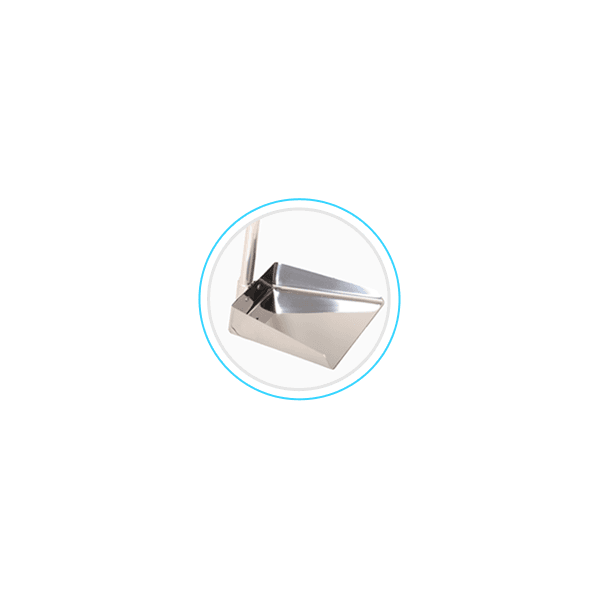 PA DE INOX COM CABO DE ALUMINIO 80CM