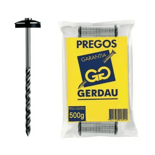 PREGO GALVANIZADO 18X36 1/2KG TELHEIRO