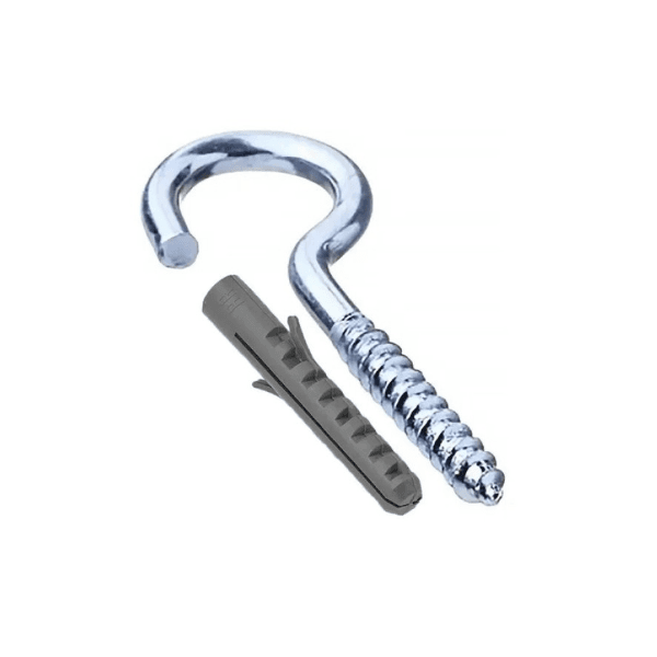 PARAFUSO GANCHO N.08 COM BUCHA SAO RAFAEL 100 UN