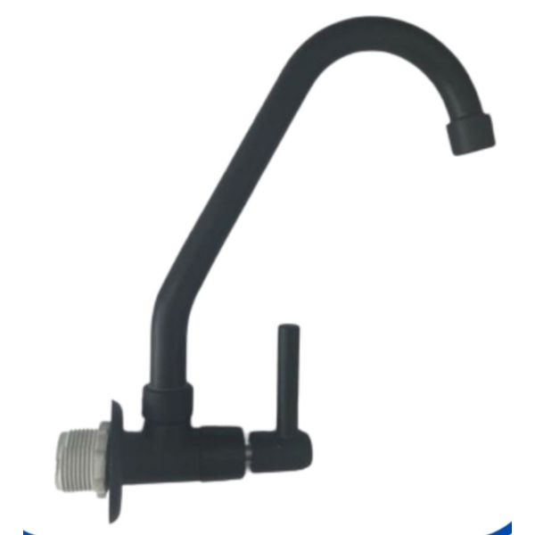 TORNEIRA AQUILES 1167 C60 PALITO BLACK PAREDE BICA MOVEL