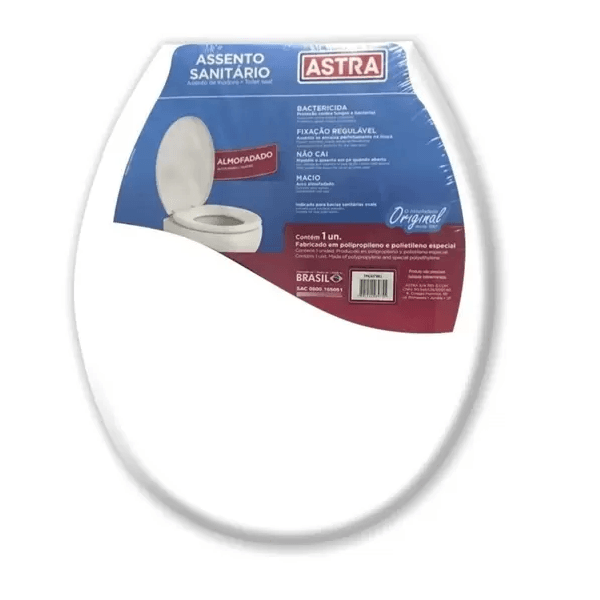 ASSENTO ASTRA ALMOFADADO BRANCO BR1 TPK