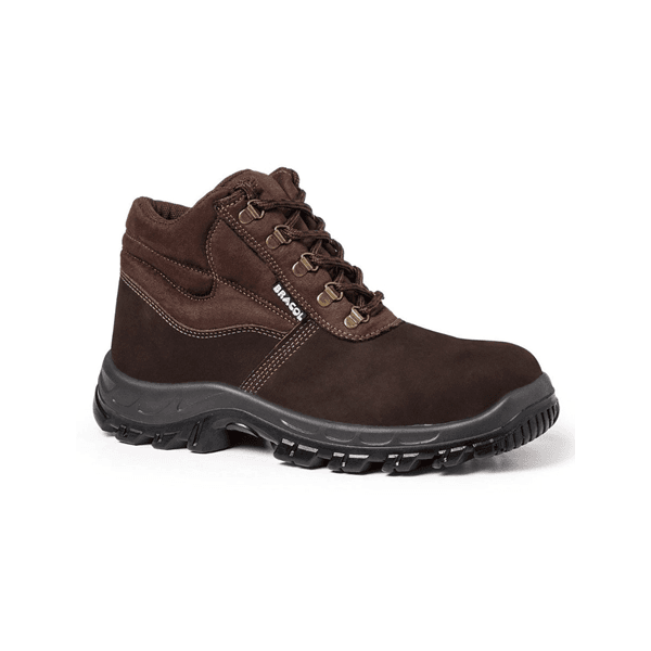 BOTA SEGURANCA BRACOL MARROM BIC PVC 42
