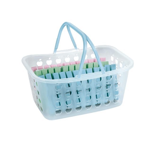CESTO C/ PRENDEDORES MAXI 36PCS MOR