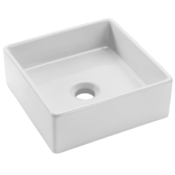 CUBA DE APOIO QUADRADA ICASA 30CM BRANCO ICA1700