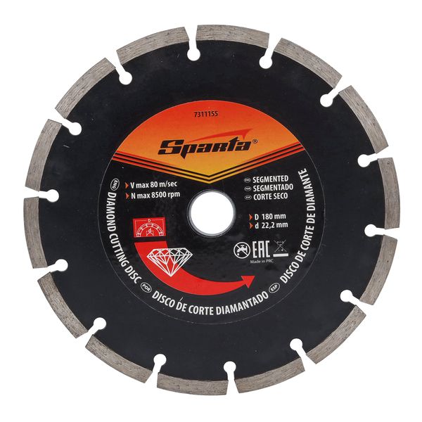 DISCO DIAMANTADO SPARTA SEG 180X22,22MM 7311155