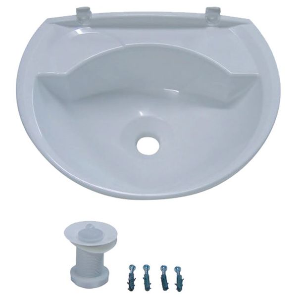 LAVATORIO ASTRA PLASTICO CINZA 36X28 CZ2 LV2