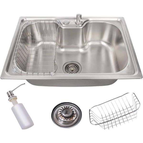 CUBA PARA COZINHA GOURMET INOX COM ACESSORIOS 60X42
