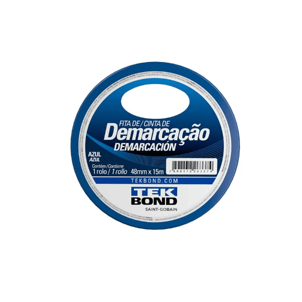 FITA DEMARC 48MMX15M AZUL TEKBOND