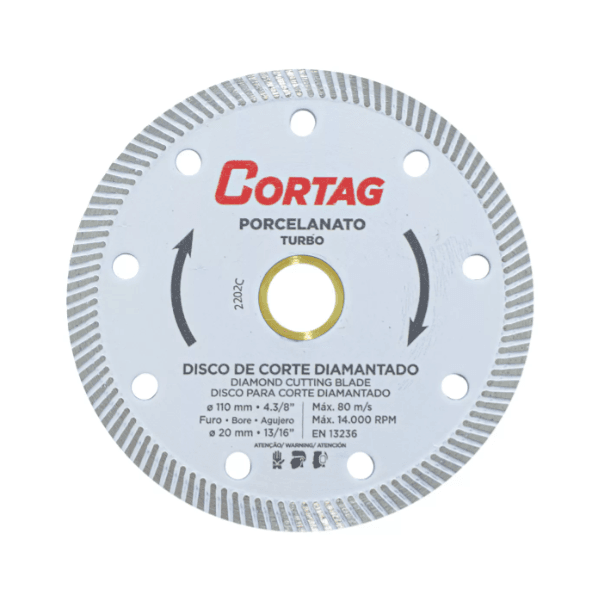 DISCO DIAM CORTAG PORCELANATO 110X20MM 60863