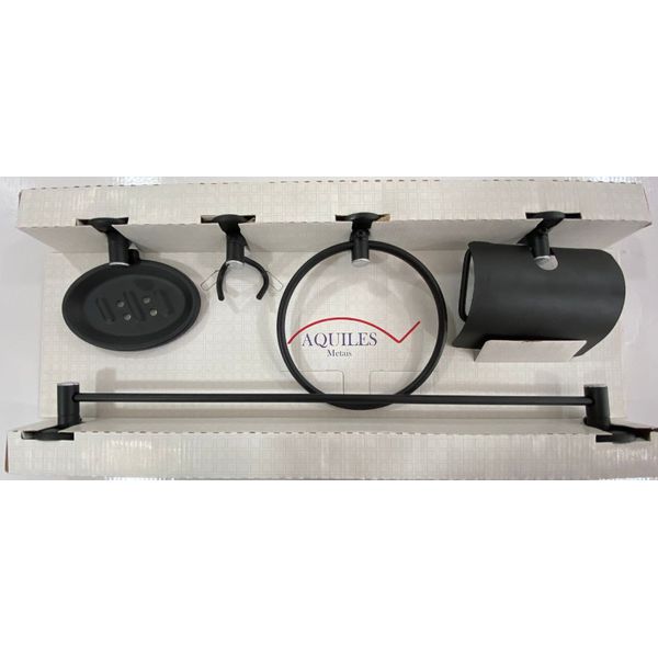 KIT ACESSÓRIOS AQUILIS STANDER PRETO 5 PEÇAS