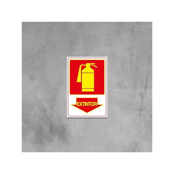 PLACA 20X30 FOTOLUMINESCENTE EXTINTOR PO QUIMICO 250BR