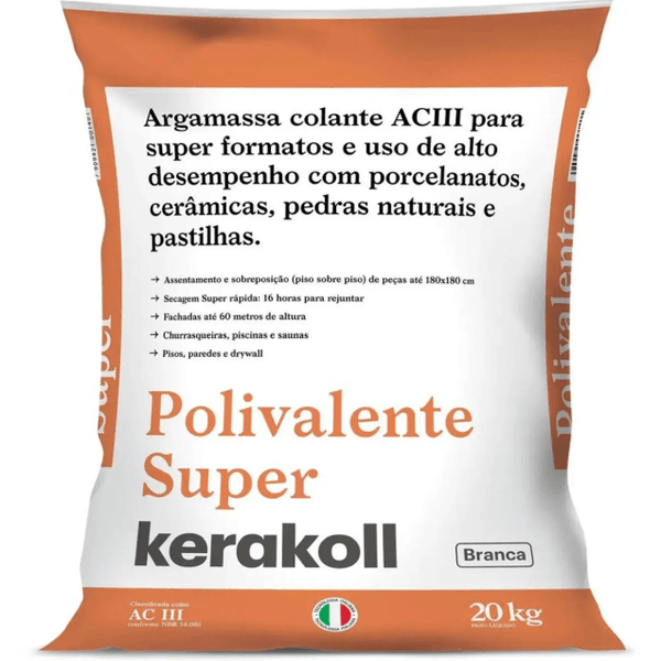 CIMENTO COLA AC3 BRANCO POLIVALENTE 20KG KERAKOLL
