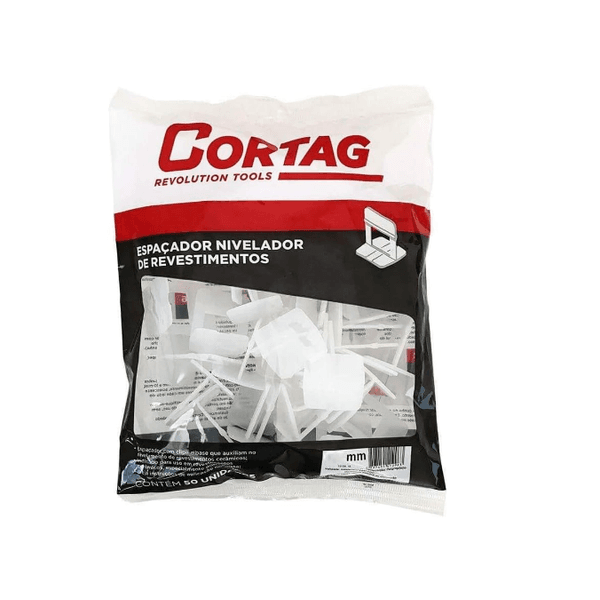 BASE NIVELADOR PISO CORTAG 3,0MM 50UN 61692