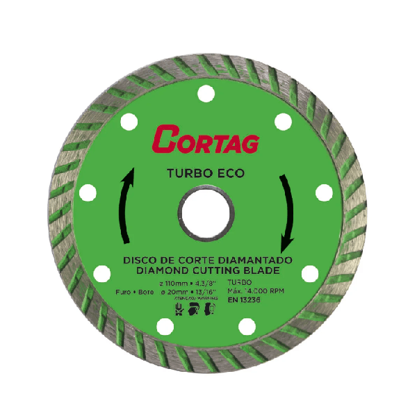 DISCO DIAM CORTAG TURBO ECO 110X20MM