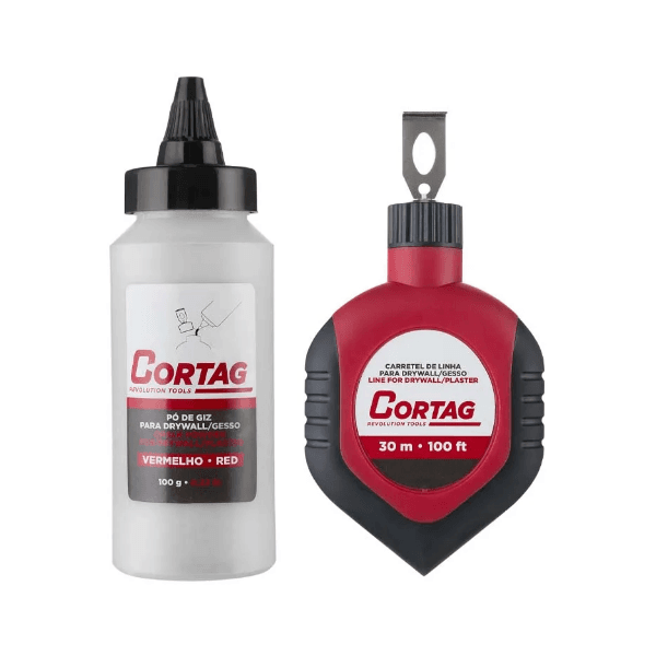 LINHA CARRETEL 30MT C/ GIZ VERM CORTAG