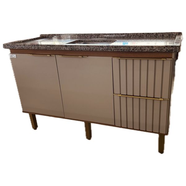 GABINETE MGM AGATA 1,44MT CAPPUCCINO/FREIJO