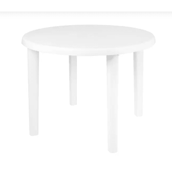 MESA PLAST REDONDA DESMONTAVEL MOR