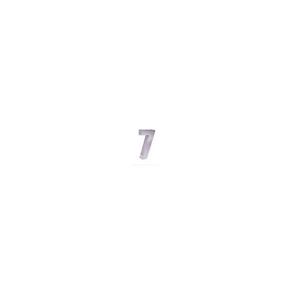 NUMERO RESID CROMADO 7