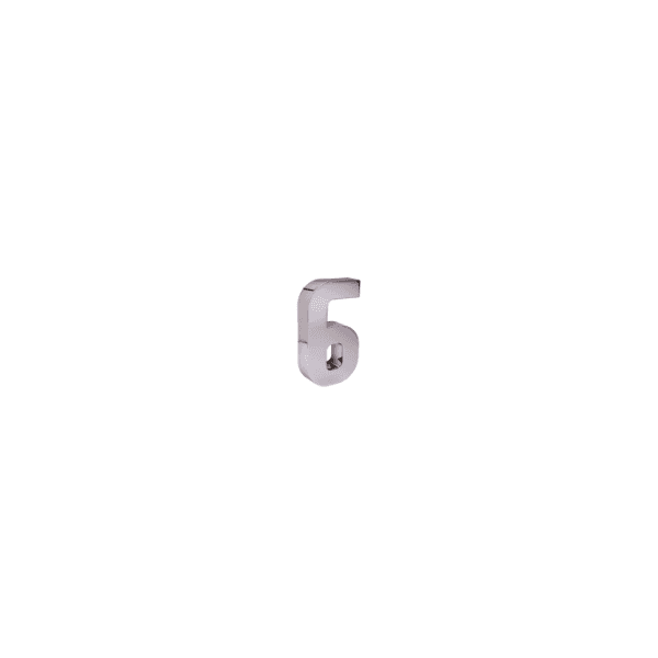 NUMERO RESID CROMADO 6/9