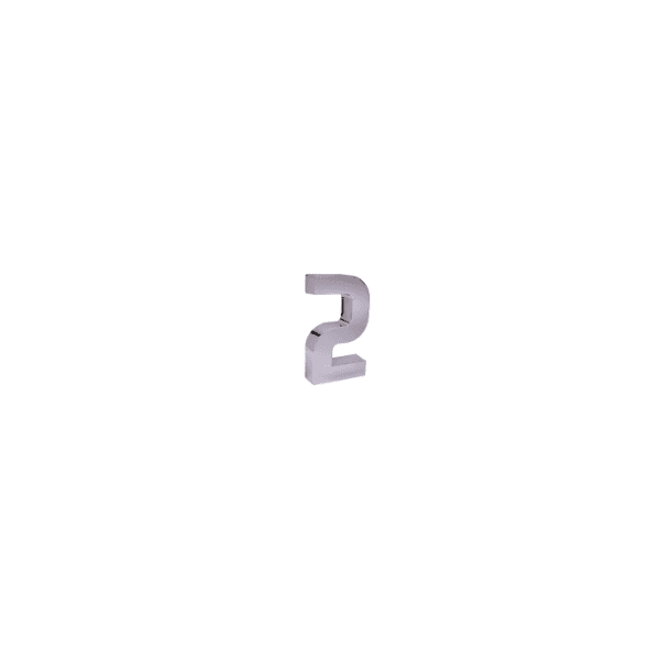 NUMERO RESID CROMADO 2