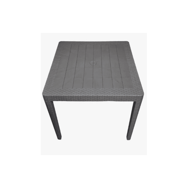 MESA PLAST QUAD DESMONTAVEL RATTAM CINZA VINTO