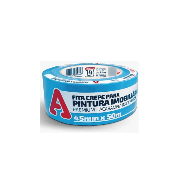 FITA CREPE AZUL FORTE 45 X 50MT ADERE