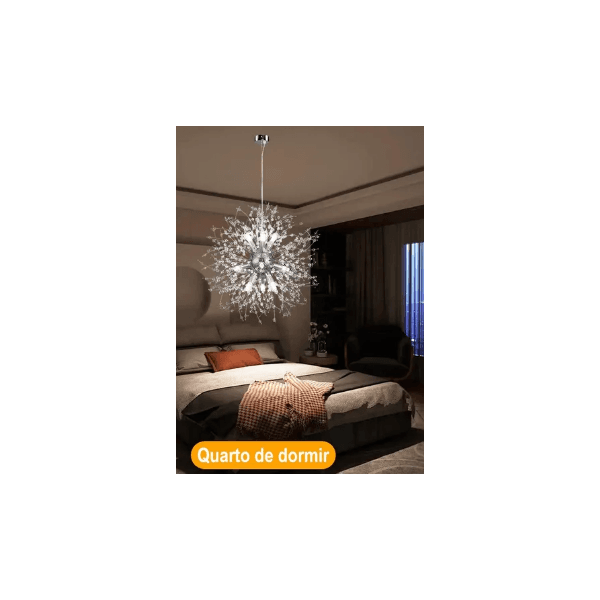 LUSTRE DENTE DE LEAO 45CM TOLEDOS