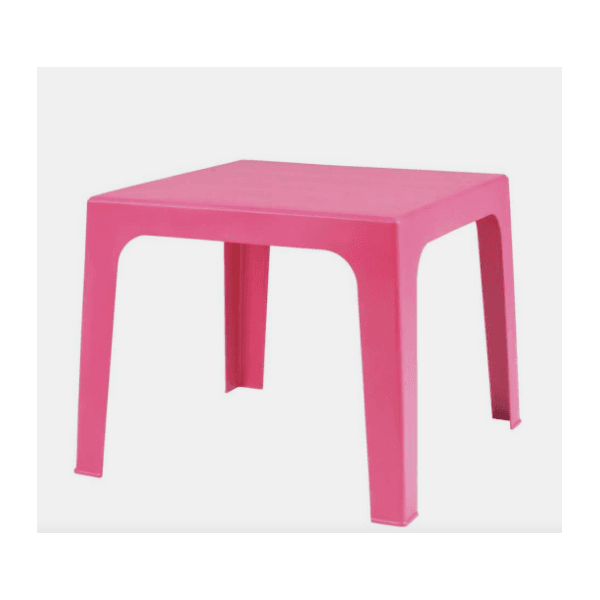 MESA PLAST QUADRADA MOR KIDS ROSA