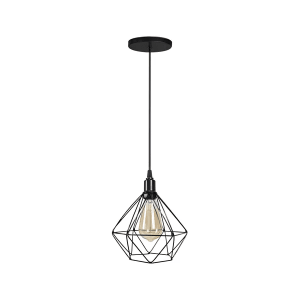 PENDENTE ARAMADO PRETO 1 LAMP TOLEDOS