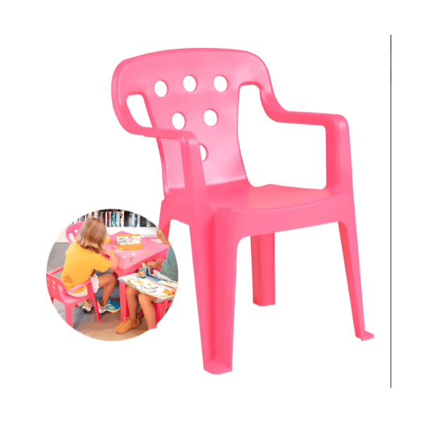 CADEIRA POLTRONINHA MOR KIDS ROSA