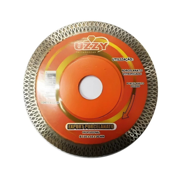 DISCO DIAM UZZY PORCELANATO 110X20MM LARANJA