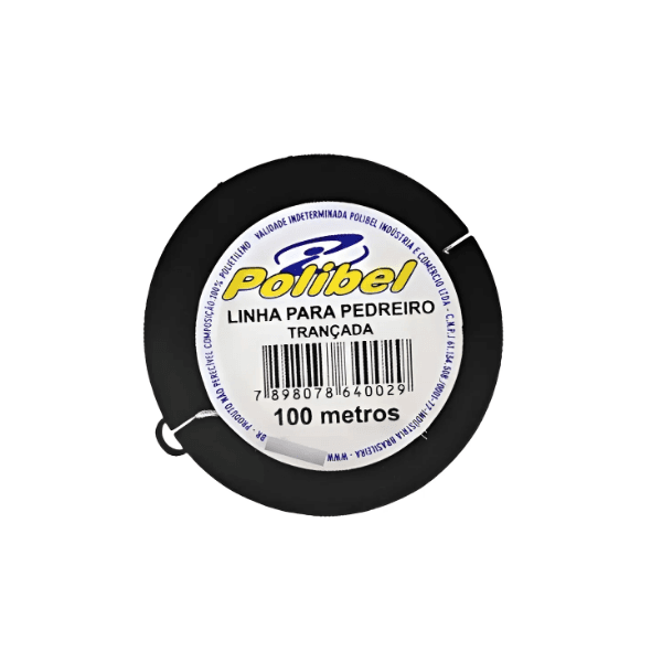 LINHA DE PEDREIRO NAYLON POLIBEL LISA 100 MT